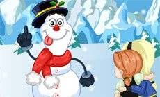 Anna e Elsa Build Snowman