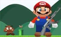 Atirar com Mario nos inimigos