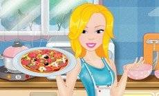 Barbie Cooking Pizza