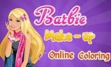 Barbie Make Up Online Coloring