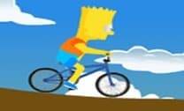 Bart ciclista em uma aventura