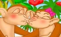 Beijo Romântico dos Macacos
