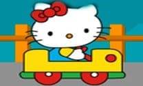 Dirigir carro com Hello Kitty