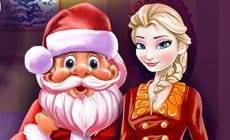Elsa and Santa Christmas Cleaning