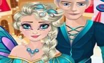 Encontro de Amor de Elsa no Halloween