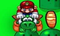 Mario pegando itens no cenário