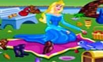 Princesa Aurora Limpando O Piquenique