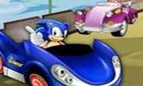 Sonic corrida de carro